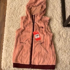 Rose Gold North Furry Face Vest ✨